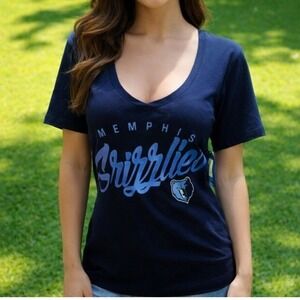 Top Women‎ Blue "Memphis Grizzlies" T-shirt Size XL